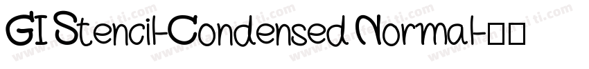 GI Stencil-Condensed Normal字体转换